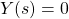 Y(s)=0