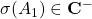 \sigma(A_1)\in\bf{C}^-
