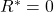 R^{\ast}=0