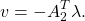 \[v=-A_2^T\lambda.\]