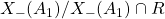X_-(A_1)/X_-(A_1)\cap R