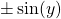 \pm \sin (y)
